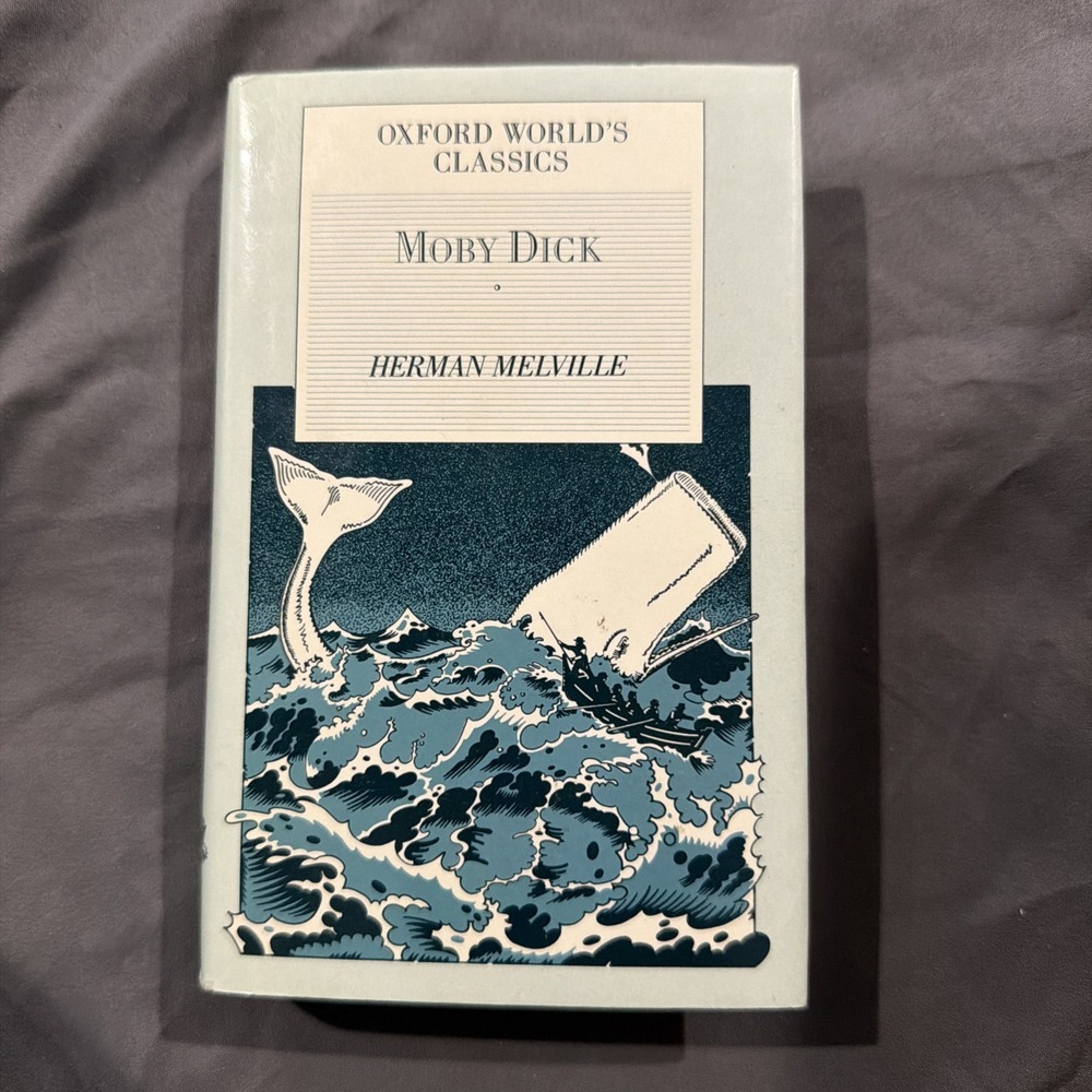 hardcover copy of Moby Dick by Herman Melville